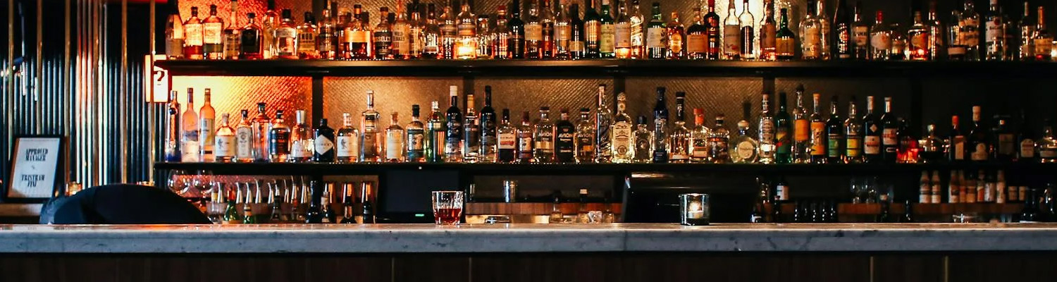 Bottles at bar