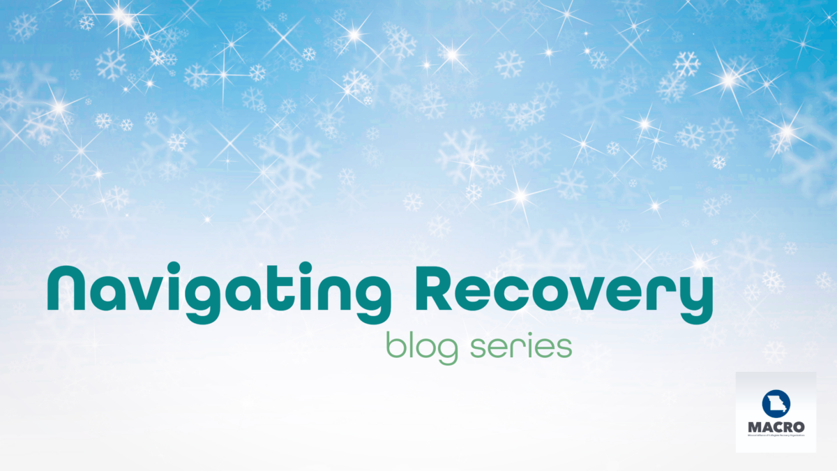 "Navigating Recovery blog series" MACRO logo